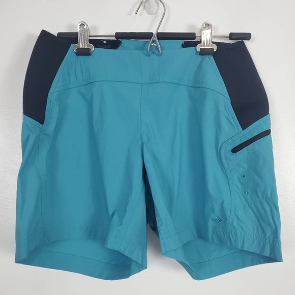 Columbia Sportswear blue shorts, maternity med - Picture 1 of 4